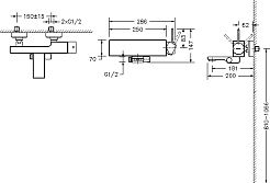Bravat Смеситель для вынны с душем Arc F66061C-01A-ENG хром – фотография-3