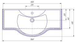 Corozo Мебель для ванной Классика 105 – фотография-5