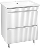 Runo Тумба с раковиной Модена 75 белая