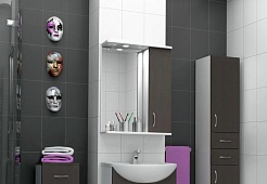 Какса-а Мебель для ванной Венге 70 R – фотография-4