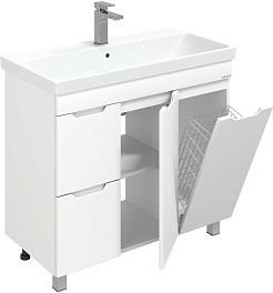 Onika Мебель для ванной Айленд 90 с б/к белая – фотография-8