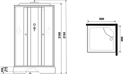 Niagara Душевая кабина Eco E90/26Q/TN – фотография-12