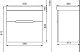 Jorno Тумба с раковиной Moduo Slim 60 белая Mod.01.60/P/W подвесная – картинка-6