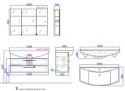 Aqwella Мебель для ванной Аллегро 105, подвесная – фотография-2