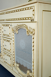 Misty Мебель для ванной Элис 120 бежевая патина – фотография-8