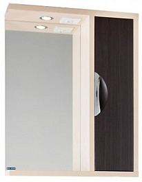 Водолей Зеркальный шкаф "Габи 60" R венге/дуб – фотография-1