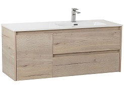 BelBagno Тумба с раковиной Kraft 120 R подвесная Rovere Galifax Bianco – фотография-1