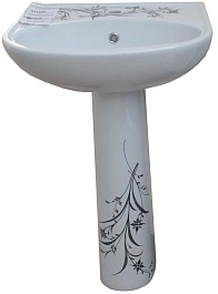 Керамин Умывальник Омега 55 с ручной росписью – фотография-2