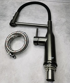 Gappo Смеситель для кухни G4398-51 оружейная сталь – фотография-2