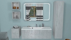 Какса-а Полупенал для ванной Кристалл 30 белый – фотография-3