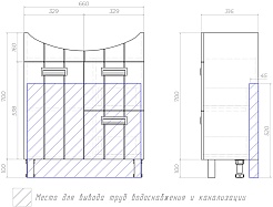 Vigo Мебель для ванной Diana 2-70 L – фотография-19