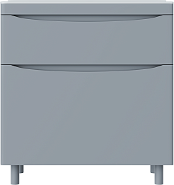 Vivon Тумба с раковиной Ostin 80 напольная серая матовая – фотография-7