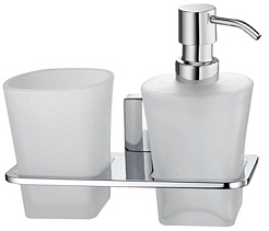 WasserKRAFT Держатель стакана и дозатора "Leine K-5089" – фотография-1