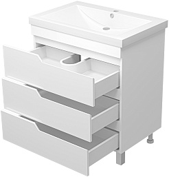 Misty Мебель для ванной Софт 75 белая – фотография-6