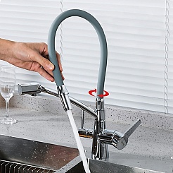 Gappo Смеситель для кухни G4398-17 хром – фотография-2