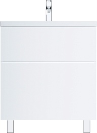 Am.Pm Тумба с раковиной Gem 75 белый глянец – фотография-1