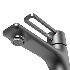 Tokito Смеситель для раковины KUDO чёрный TOK-KUD-1011 – фотография-2