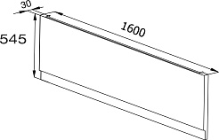 Jacob Delafon Фронтальная панель Odeon Up 160 E6007-00 – фотография-2