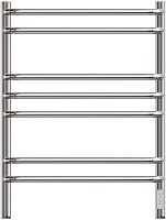 Lemark Полотенцесушитель электрический Luna П7 500x700 R хром