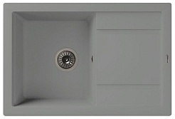 Florentina Мойка гранитная Липси 760 с углубленным крылом грей – фотография-1