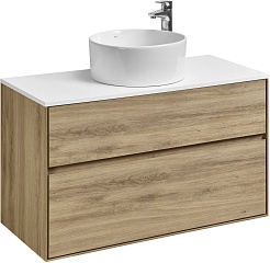 Акватон Столешница под раковину Либерти 100 белая – фотография-4