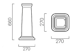GSI Пьедестал для раковины Classic 8787111 – фотография-3