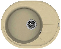 Florentina Мойка гранитная Родос 620 с крылом бежевый – фотография-1