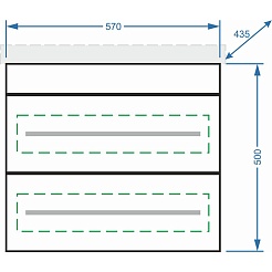Stella Polare Мебель для ванной Ванесса 60 – фотография-6