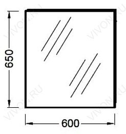 Jacob Delafon Зеркало "Odeon Up 60" – фотография-2