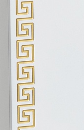 Misty Шкаф-пенал Престиж 35 L белый/золотая патина – фотография-6