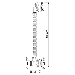 WasserKRAFT Слив-перелив для ванны A054 – фотография-2