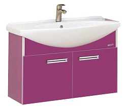 Misty Тумба для умывальника Джулия 85 подвесная сиреневая – фотография-1