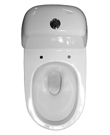 Керамин Унитаз-компакт Стиль с жестким сиденьем, двойной спуск – фотография-2