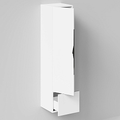 Водолей Шкаф пенал подвесной Марко 35 L 1 дверка 1 ящик белый – фотография-4