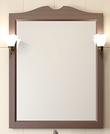 Opadiris Зеркало для ванной Кама 75 орех – фотография-1