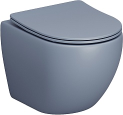 Grossman Унитаз подвесной Color GR-4455BSMS-21 голубой матовый – фотография-1