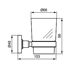Ideal Standard Стакан IOM матовое стекло – фотография-2
