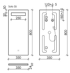 Sancos Зеркало Solo 35 SL35 – фотография-3