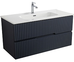 Cezares Тумба с раковиной Duet-N 100 подвесная grafito – фотография-1