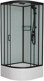 Frank Душевая кабина F400/2 black с крышей – фотография-1