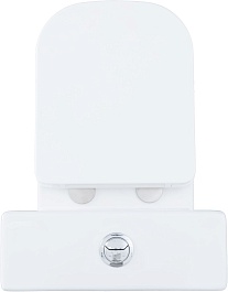 Aquanet Унитаз-компакт Fine Rimless FINE-C Soft Close безободковый с сиденьем микролифт и бачком белый – фотография-10