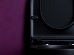 Ceramicanova Подвесной унитаз Ulma Торнадо CN4006TMB безободковый чёрный матовый – фотография-2