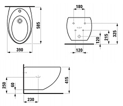 Laufen Биде подвесное Alessi One 8.3097.1.400.304.1 – фотография-3