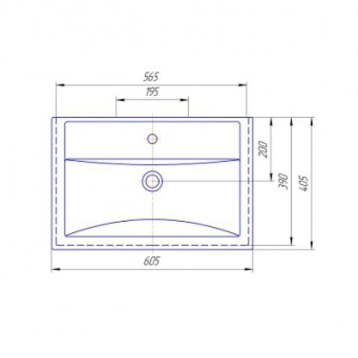 СанТа Мебель для ванной Дублин 60 R, ящик – фотография-4