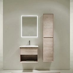 Sancos Мебель для ванной Marmi 1.0 60 дуб галифакс натуральный – фотография-2