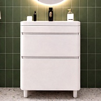 Vivon Тумба с раковиной Atwood 60 напольная белая матовая