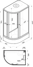 Triton Душевая кабина Коралл R 120/80 Щ0000061820 – фотография-6