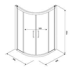 Excellent Душевой уголок Inox 90x90 – фотография-3
