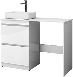 Vigo Мебель для ванной Urban 600-0-2 со столешницей под стиральную машину белая – фотография-5