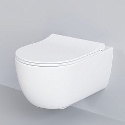 Ambassador Сиденье для унитаза Abner тонкое белое – фотография-3